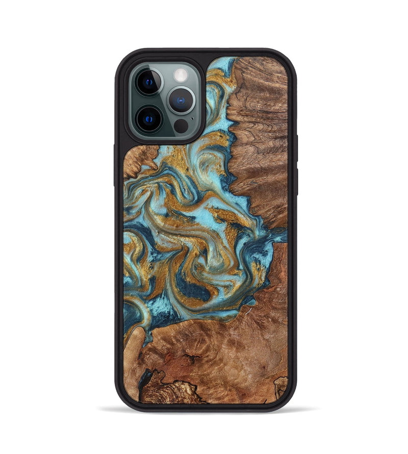iPhone 12 Pro Wood+Resin Phone Case - Keith (Mosaic, 702152)