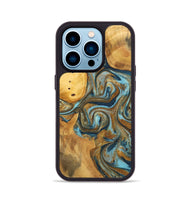 iPhone 14 Pro Wood+Resin Phone Case - Archie (Mosaic, 702155)