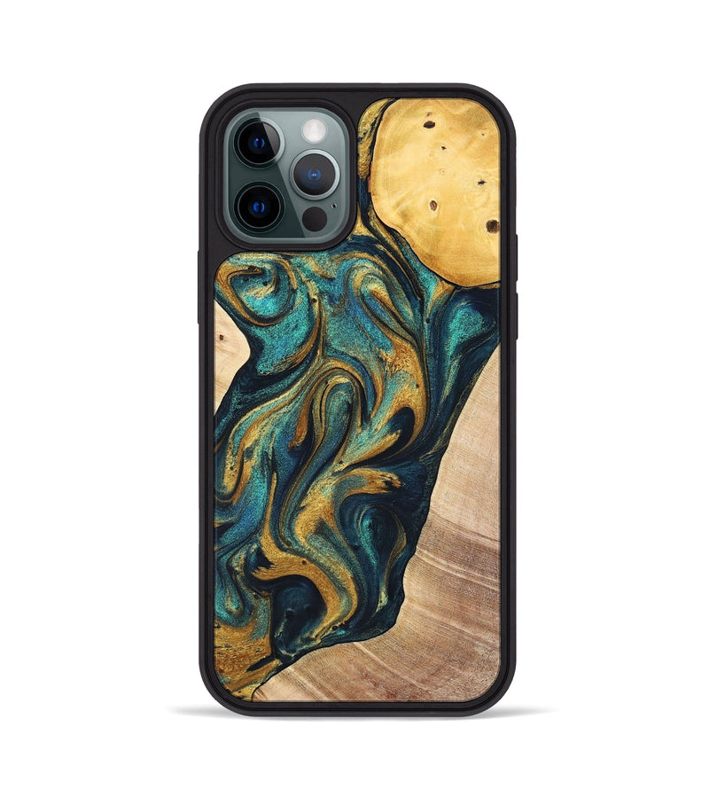iPhone 12 Pro Wood+Resin Phone Case - Sondra (Mosaic, 702162)