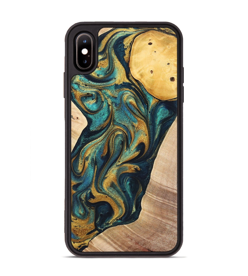 iPhone Xs Max Wood+Resin Phone Case - Sondra (Mosaic, 702162)