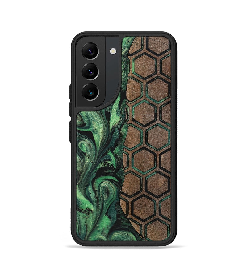 Galaxy S22 Wood+Resin Phone Case - Edward (Pattern, 702188)