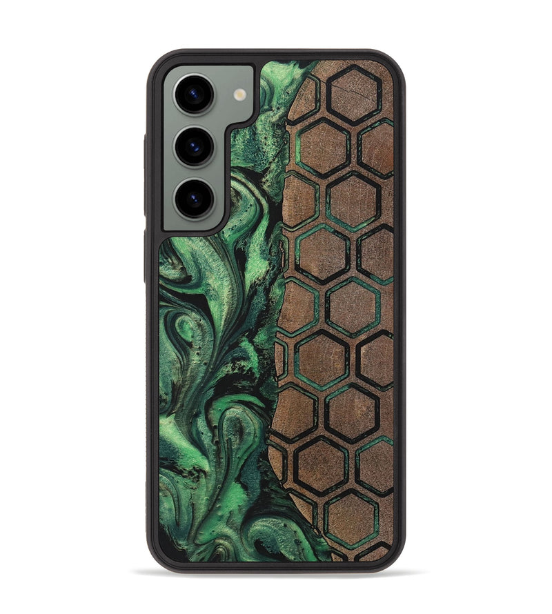Galaxy S23 Plus Wood+Resin Phone Case - Edward (Pattern, 702188)