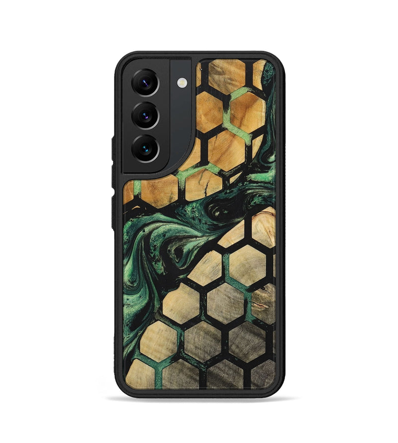 Galaxy S22 Wood+Resin Phone Case - Deneen (Pattern, 702191)