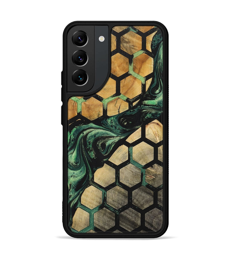 Galaxy S22 Plus Wood+Resin Phone Case - Deneen (Pattern, 702191)