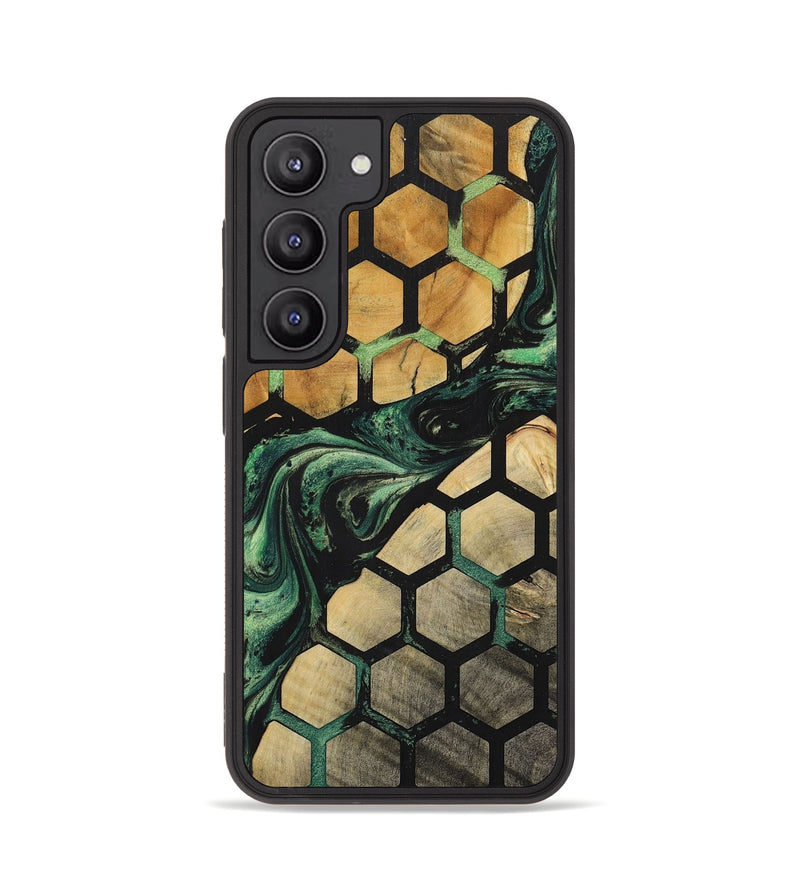 Galaxy S23 Wood+Resin Phone Case - Deneen (Pattern, 702191)