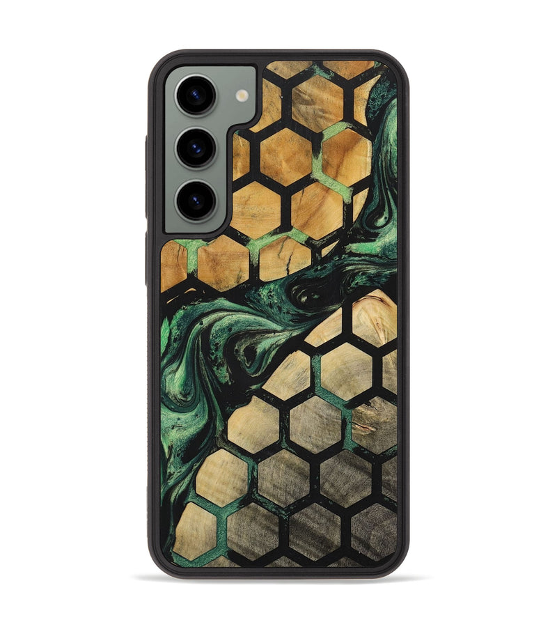 Galaxy S23 Plus Wood+Resin Phone Case - Deneen (Pattern, 702191)