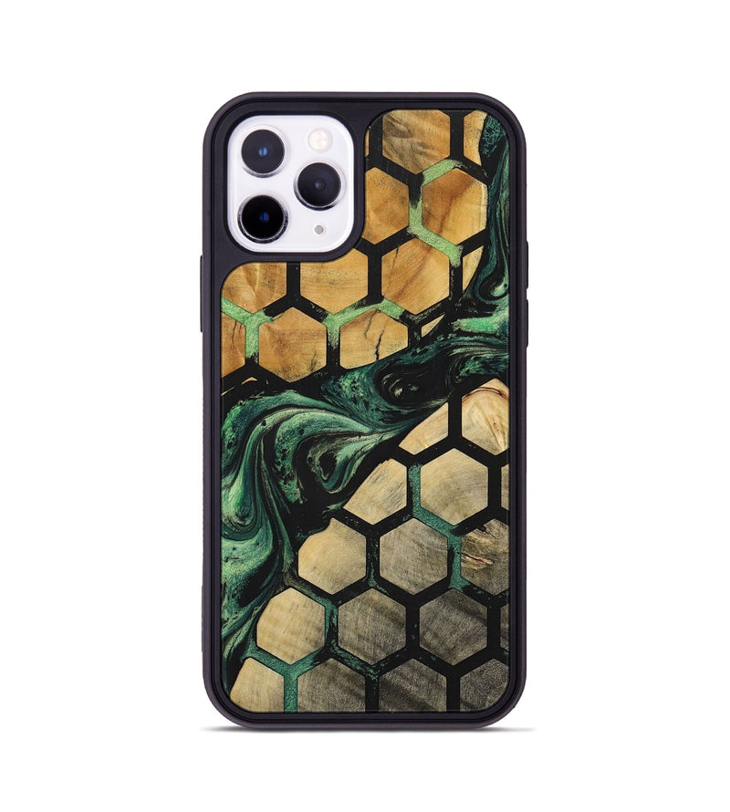 iPhone 11 Pro Wood+Resin Phone Case - Deneen (Pattern, 702191)