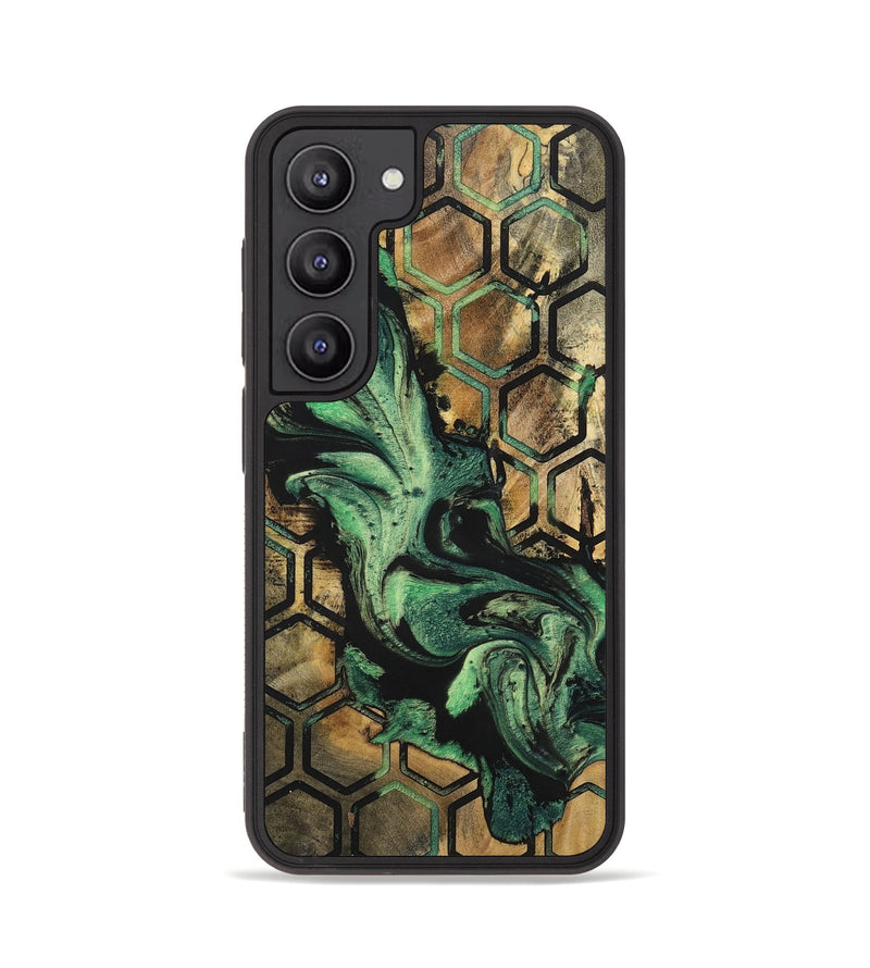 Galaxy S23 Wood+Resin Phone Case - Connie (Pattern, 702194)