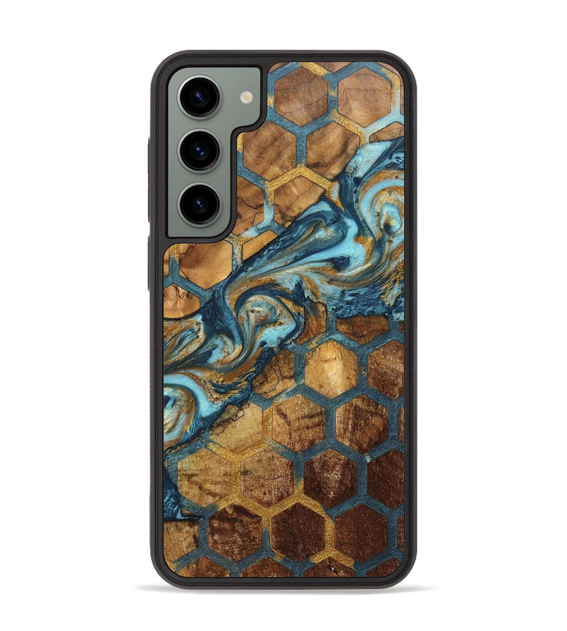 Galaxy S23 Plus Wood+Resin Phone Case - Elena (Pattern, 702195)