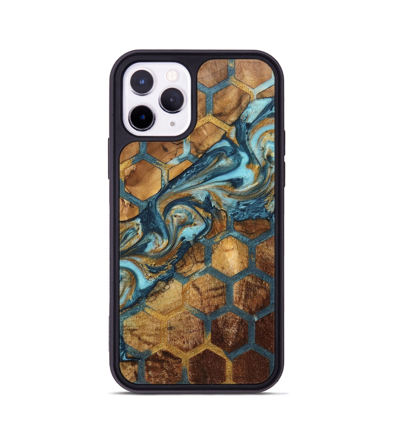iPhone 11 Pro Wood+Resin Phone Case - Elena (Pattern, 702195)