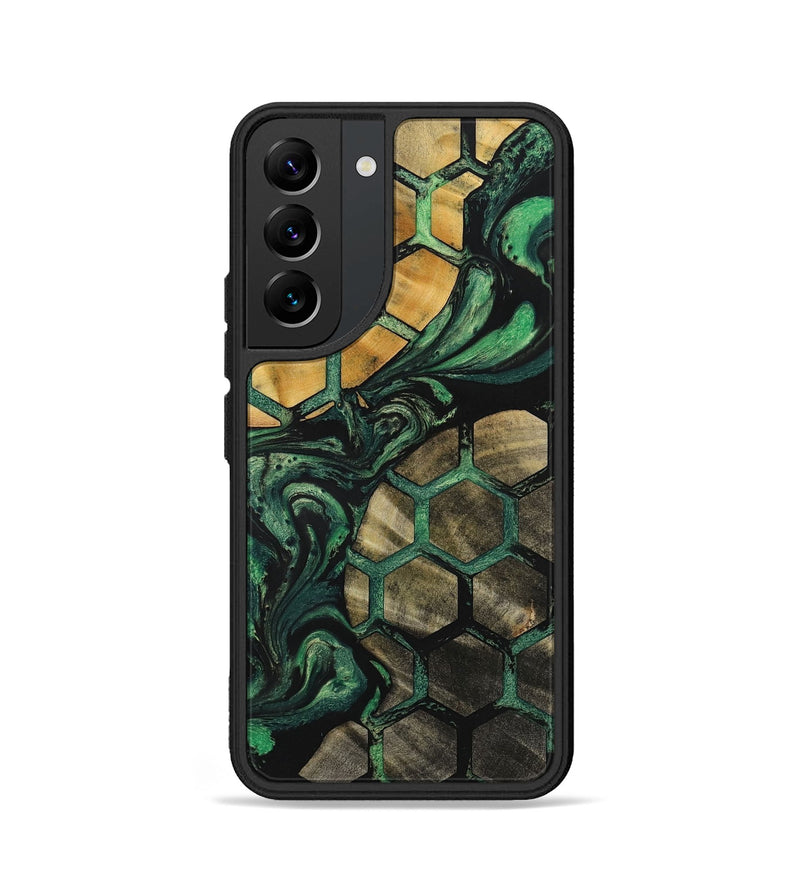 Galaxy S22 Wood+Resin Phone Case - Debra (Pattern, 702197)