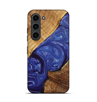 Galaxy S23 Wood+Resin Live Edge Phone Case - Cathleen (Blue, 702233)