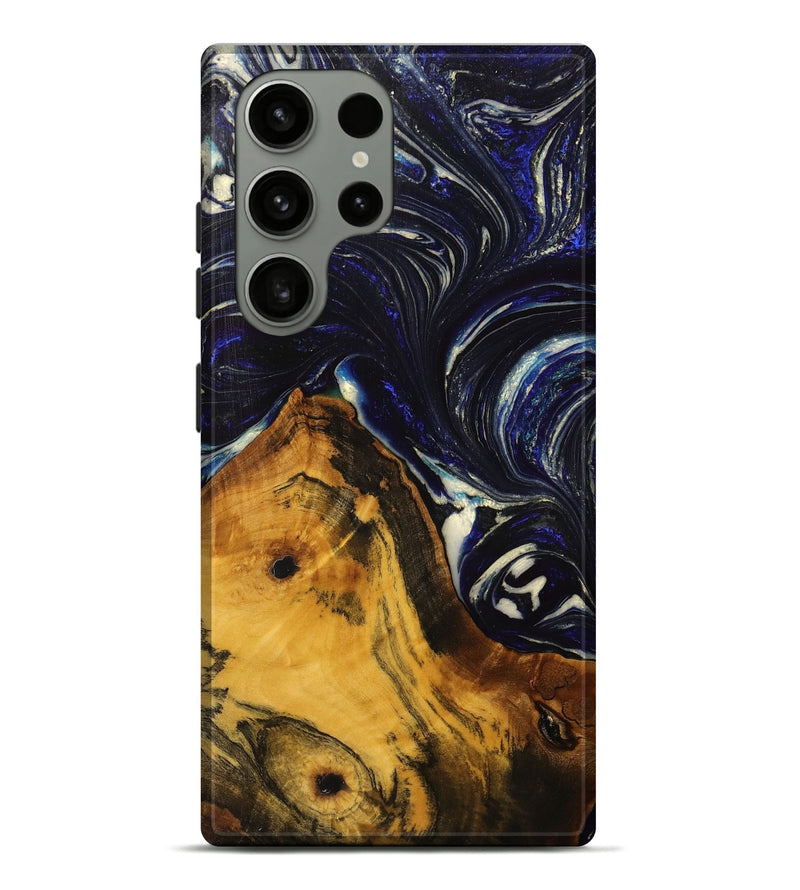 Galaxy S23 Ultra Wood+Resin Live Edge Phone Case - Nash (Blue, 702235)