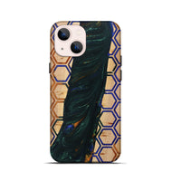 iPhone 13 mini Wood+Resin Live Edge Phone Case - Shaniqua (Pattern, 702237)