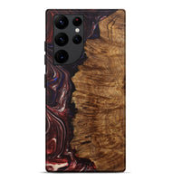Galaxy S22 Ultra Wood+Resin Live Edge Phone Case - Therese (Red, 702240)