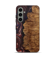 Galaxy S24 Wood+Resin Live Edge Phone Case - Therese (Red, 702240)