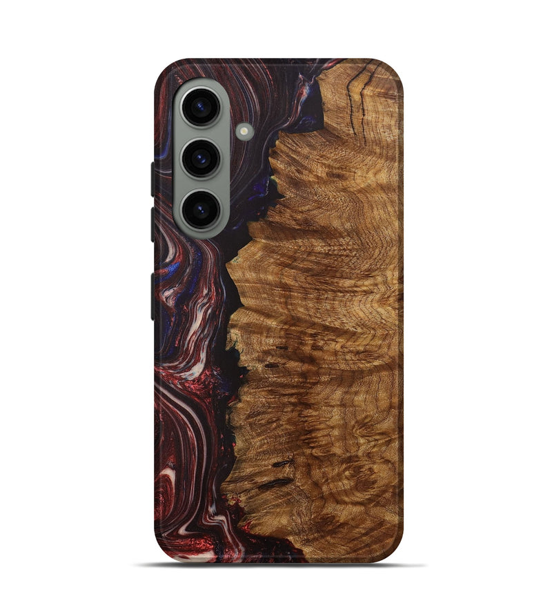 Galaxy S24 Wood+Resin Live Edge Phone Case - Therese (Red, 702240)