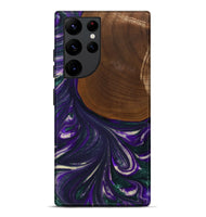 Galaxy S22 Ultra Wood+Resin Live Edge Phone Case - Katina (Purple, 702247)