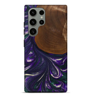 Galaxy S23 Ultra Wood+Resin Live Edge Phone Case - Katina (Purple, 702247)