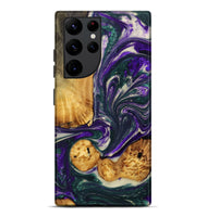 Galaxy S22 Ultra Wood+Resin Live Edge Phone Case - Merle (Purple, 702248)