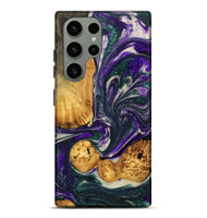 Galaxy S23 Ultra Wood+Resin Live Edge Phone Case - Merle (Purple, 702248)