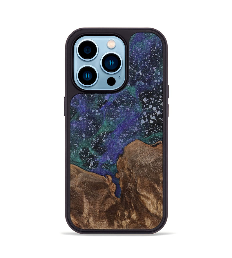iPhone 14 Pro Wood+Resin Phone Case - Gene (Cosmos, 702253)
