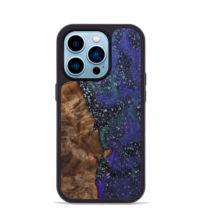 iPhone 14 Pro Wood+Resin Phone Case - Mckinley (Cosmos, 702257)