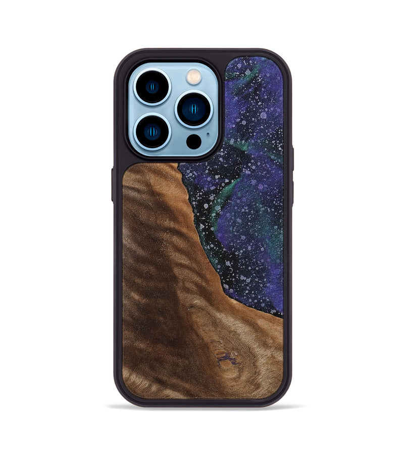 iPhone 14 Pro Wood+Resin Phone Case - Glen (Cosmos, 702259)