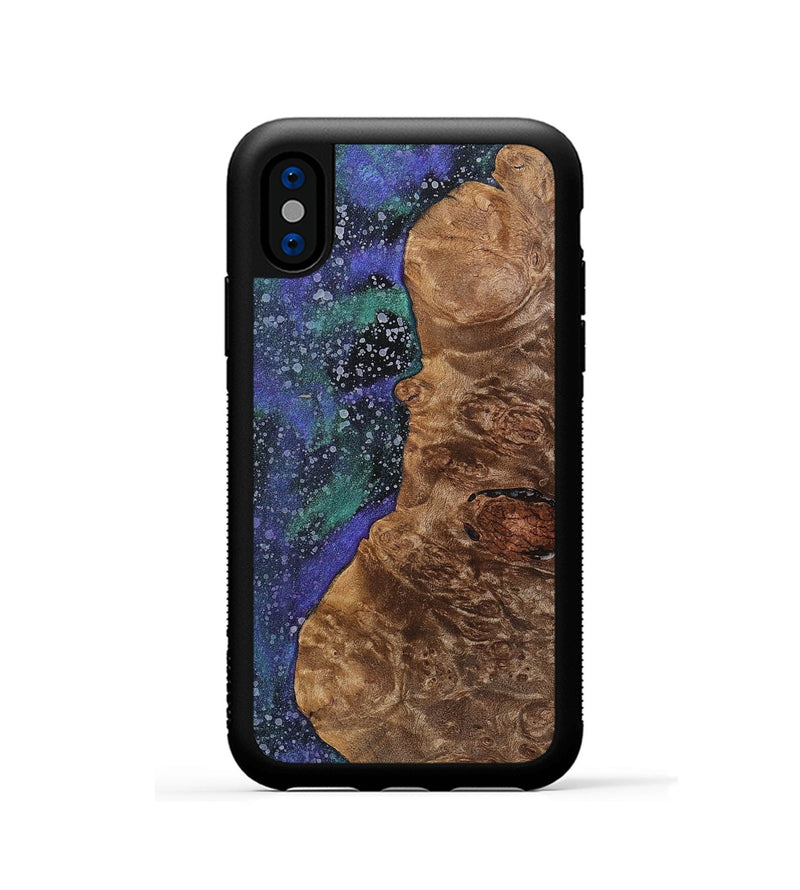 iPhone Xs Wood+Resin Phone Case - Robert (Cosmos, 702261)
