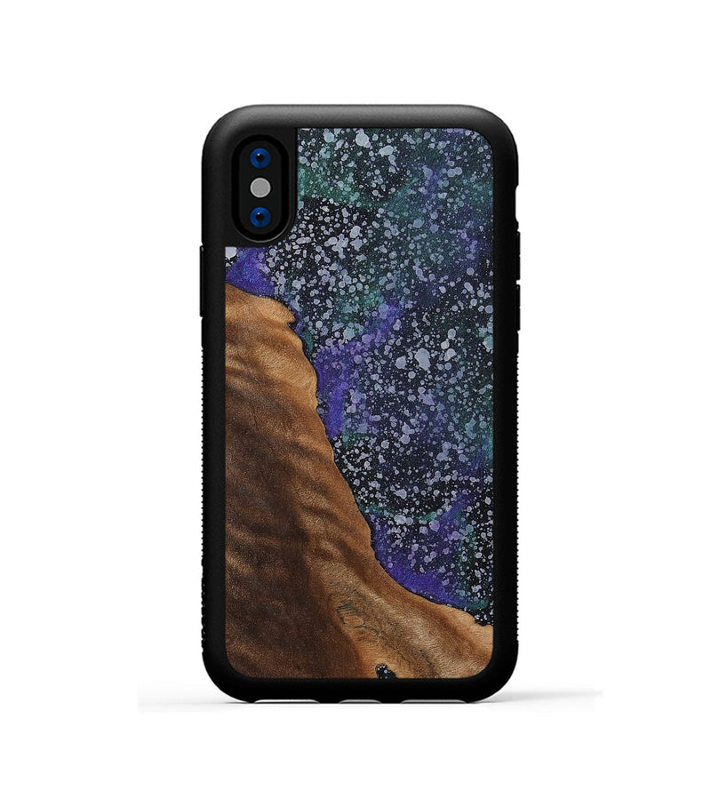 iPhone Xs Wood+Resin Phone Case - Zayn (Cosmos, 702263)