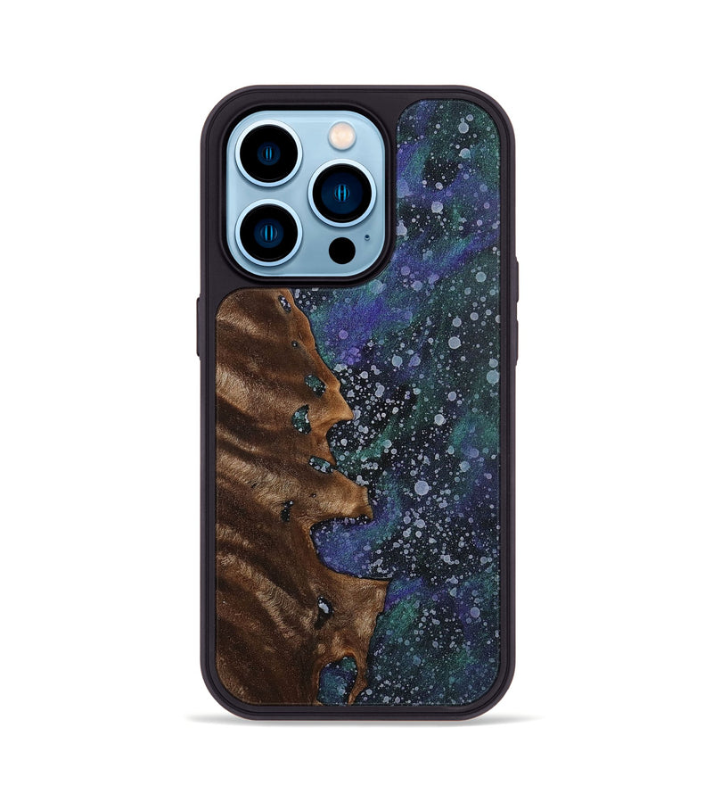 iPhone 14 Pro Wood+Resin Phone Case - Gabriella (Cosmos, 702265)