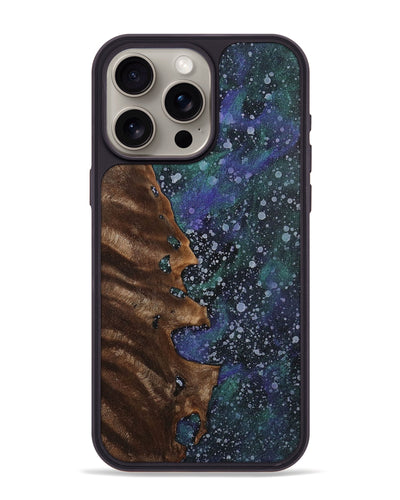iPhone 15 Pro Max Wood+Resin Phone Case - Gabriella (Cosmos, 702265)