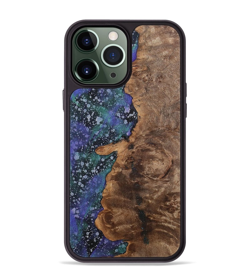iPhone 13 Pro Max Wood+Resin Phone Case - Tevin (Cosmos, 702269)