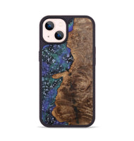 iPhone 14 Wood+Resin Phone Case - Tevin (Cosmos, 702269)