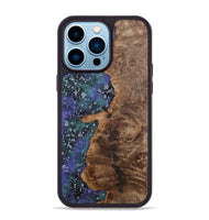 iPhone 14 Pro Max Wood+Resin Phone Case - Tevin (Cosmos, 702269)