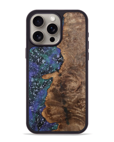 iPhone 15 Pro Max Wood+Resin Phone Case - Tevin (Cosmos, 702269)