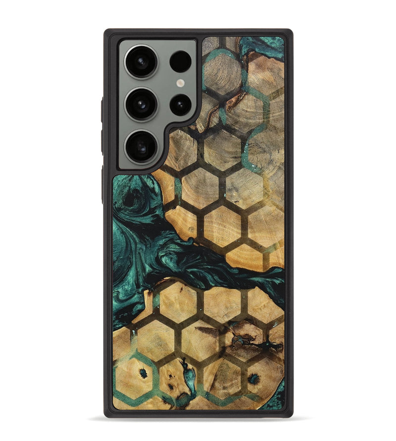 Galaxy S23 Ultra Wood+Resin Phone Case - Brendon (Pattern, 702276)