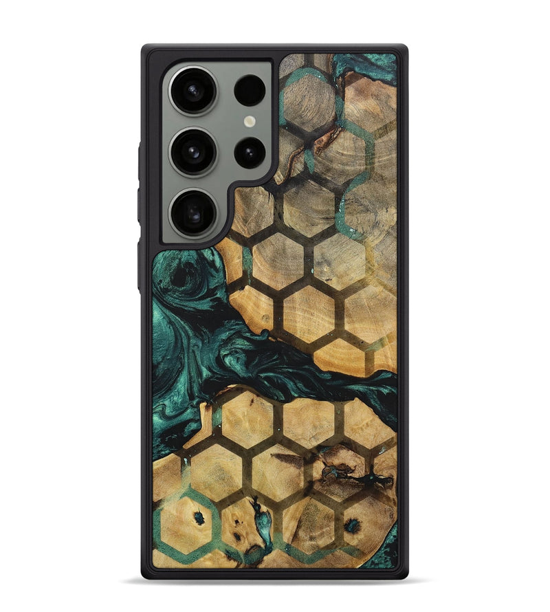 Galaxy S24 Ultra Wood+Resin Phone Case - Brendon (Pattern, 702276)