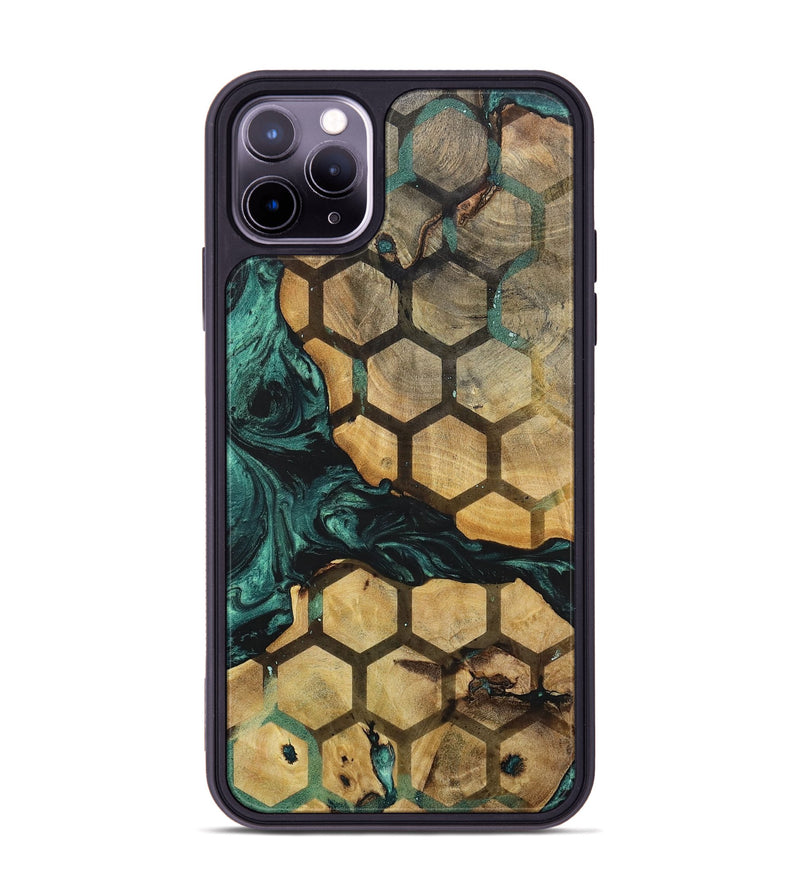 iPhone 11 Pro Max Wood+Resin Phone Case - Brendon (Pattern, 702276)