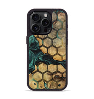 iPhone 15 Pro Wood+Resin Phone Case - Brendon (Pattern, 702276)