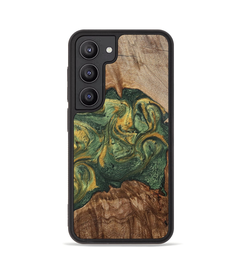 Galaxy S23 Wood+Resin Phone Case - Jayceon (Green, 702285)