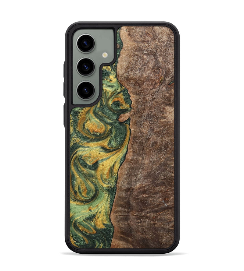 Galaxy S24 Plus Wood+Resin Phone Case - Hanna (Green, 702290)