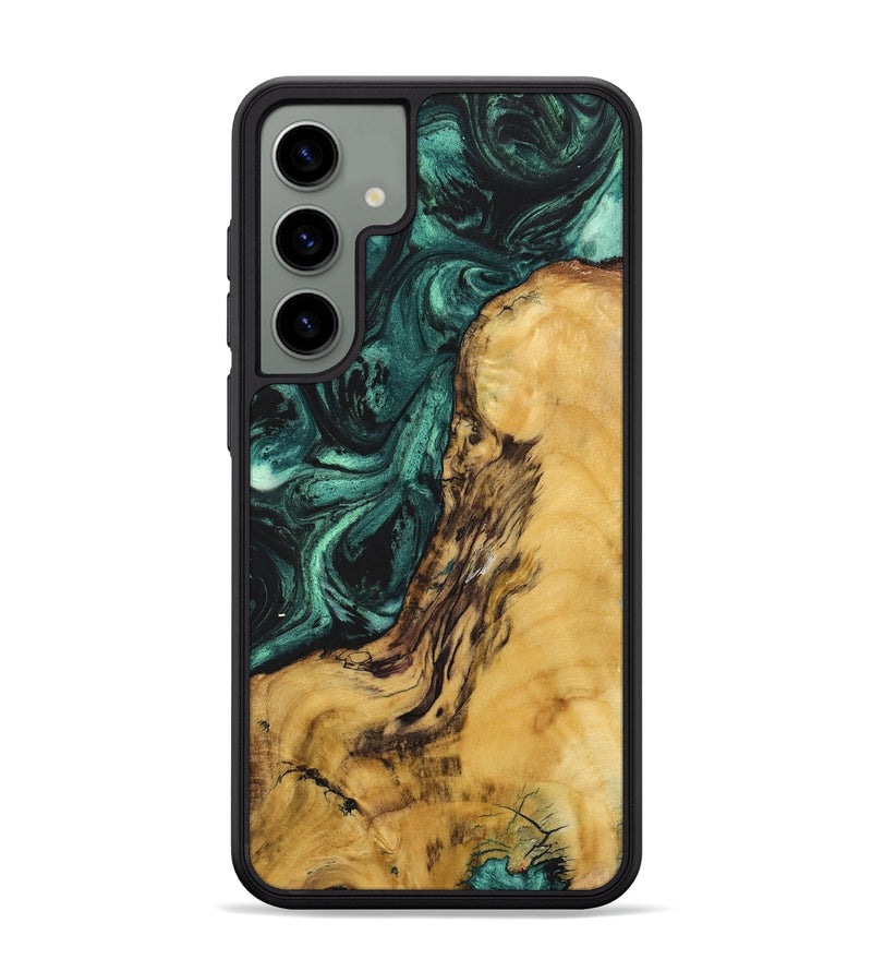 Galaxy S24 Plus Wood+Resin Phone Case - Lane (Green, 702297)