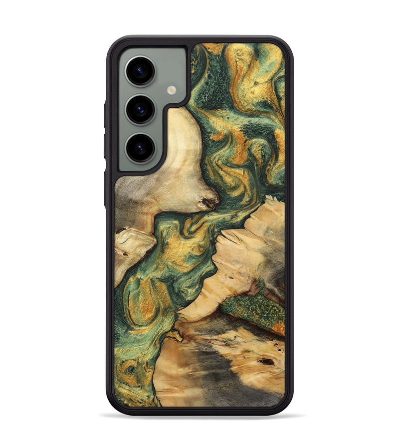 Galaxy S24 Plus Wood+Resin Phone Case - Ada (Green, 702298)