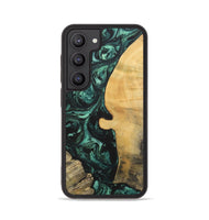Galaxy S23 Wood+Resin Phone Case - Melody (Green, 702304)