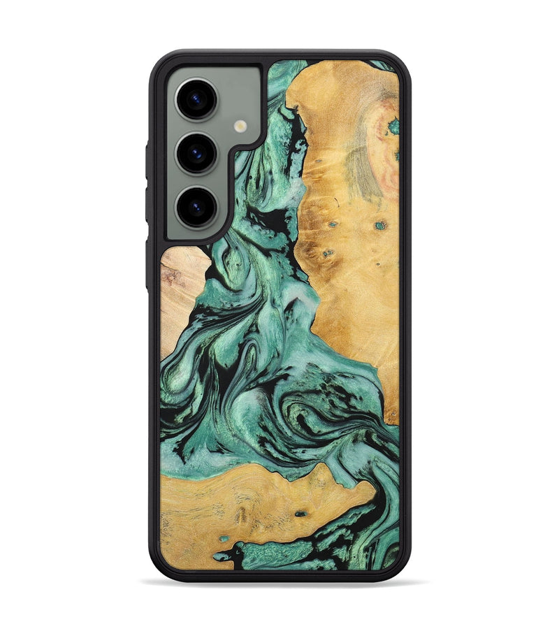 Galaxy S24 Plus Wood+Resin Phone Case - Lucile (Mosaic, 702309)