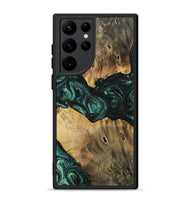 Galaxy S22 Ultra Wood+Resin Phone Case - Jonah (Green, 702326)