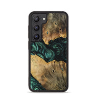 Galaxy S23 Wood+Resin Phone Case - Jonah (Green, 702326)