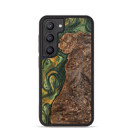 Galaxy S23 Wood+Resin Phone Case - Peyton (Green, 702341)
