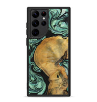 Galaxy S22 Ultra Wood+Resin Phone Case - Morris (Green, 702342)